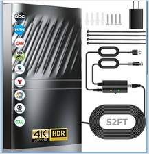 2024 Mais Nova Antena de TV Interna Smart Digital Até 2200+ Milhas-HD Antena de TV Externa comprar usado  Enviando para Brazil