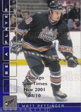 2001-02 BAP Memorabilia Chicago Sun Times Sapphire #245 Matt Pettinger comprar usado  Enviando para Brazil