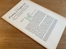 Printing graphic arts for sale  LONDON