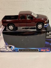 Dodge Ram Quad Cab 2002. Maisto fundido em granada vermelha escura escala 1/27. comprar usado  Enviando para Brazil