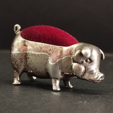 Sterling silver pig for sale  ROMFORD
