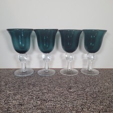 Blue bubble glass for sale  PRINCES RISBOROUGH