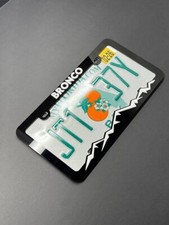 BRONCO Custom LICENSE PLATE FRAME ESCOLHA DE COR -CAMINHADAS-MONTANHAS-ACAMPAMENTO comprar usado  Enviando para Brazil
