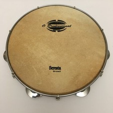 O Profissional 11” Pandeiro, concha de madeira, cabeça de pele, aro redondo comprar usado  Enviando para Brazil