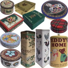 Vintage metal tin for sale  LEICESTER