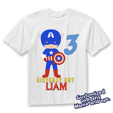 Baby Captain Hero - Camisa de aniversário Capitão América camiseta de aniversário personalizada comprar usado Baby Captain Hero - Camisa de aniversário Capitão América camiseta de aniversário personalizada comprar usado  Enviando para Brazil