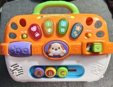 V-Tech Care for Me Learning Pet Carrier Testado Funciona Luzes Soa Laranja + Cachorro comprar usado  Enviando para Brazil