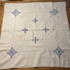 Squarevintage linen tablecloth for sale  STONEHOUSE