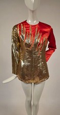 Flaming gold lame for sale  Southbridge