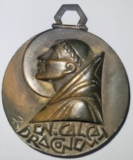 Médaille religieuse bronze d'occasion  Amiens-