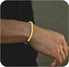 Pulseira masculina de tênis folheada a ouro branco 14K corte redondo 6 quilates diamante criado em laboratório comprar usado  Enviando para Brazil
