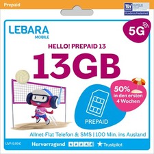 Lebara hello prepaid gebraucht kaufen  Düsseldorf
