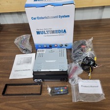 NOVO SISTEMA MULTIMÍDIA DE ENTRETENIMENTO AUTOMOTIVO... DVD, TV, CÂMERA, AM/FM, 4X50W... UAU!!! comprar usado  Enviando para Brazil