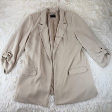 Usado, Blazer Tahari Bege Feminino Manga Longa Aba Rolo Jaqueta Negócios Carreira Chique comprar usado  Enviando para Brazil