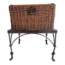 Wicker blanket storage for sale  Shipping to Ireland