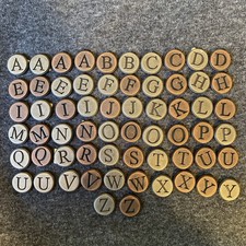 Round metal alphabet for sale  Salem