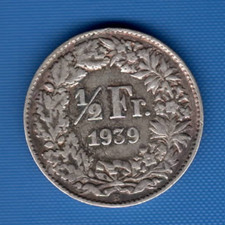 Helvetia franken 1939 gebraucht kaufen  Meerbusch
