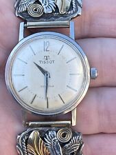 Vintage Tissot Seastar Ref. 3202-2 com pulseira de pontas de esterlina Navajo Eagle 34mm comprar usado  Enviando para Brazil