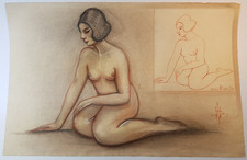 Etude dessin original d'occasion Etude dessin original d'occasion  Paris IX