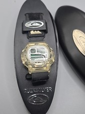 Pulseira de relógio esportiva Quicksilver nylon preto azul cinza gancho laço prendedor 26mm, usado comprar usado  Enviando para Brazil