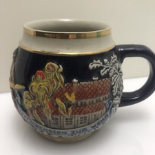 Reliefkrug bierkrug grau gebraucht kaufen  Massing