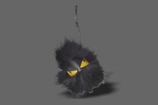 Porta-chaves berloque bolsa preta acessórios monstro pele FENDI comprar usado  Enviando para Brazil