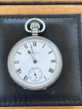 Solid silver waltham for sale  HORSHAM