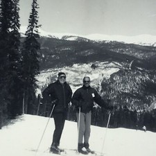 Foto Keystone de colección 1971 en blanco y negro estación de esquí árboles de nieve de montaña segunda mano  Embacar hacia Mexico