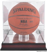 Vitrine de basquete acrílica com acabamento antigo em mogno espelho traseiro comprar usado  Enviando para Brazil