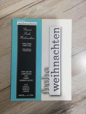 Stanzform frohe weihnachten gebraucht kaufen  Dannenberg