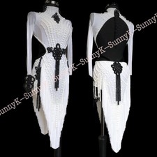 Vestido de dança latina jz feito à mão feminino samba salão balanço salsa rumba ritmo comprar usado  Enviando para Brazil