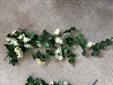 white rose garland for sale  BROMSGROVE