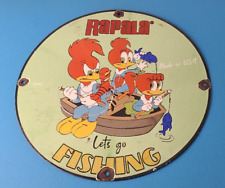 Placa de pesca Rapala vintage - Iscas de molinetes de varas bomba de gás placa de porcelana comprar usado  Enviando para Brazil