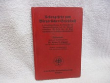 Nebengesetze zum bürgerlichen gebraucht kaufen  Weiden