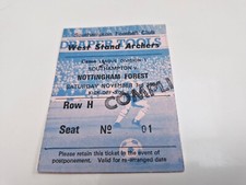 Ticket stub southampton for sale  MANCHESTER