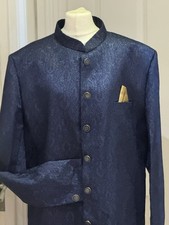 Men blue embroidered for sale  LONDON