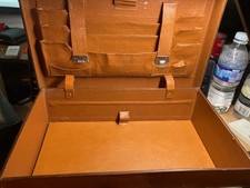 Vintage tan leather for sale  LEIGH