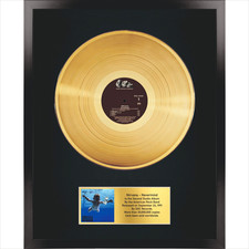 Nirvana - Nevermind / LP Ouro 12" / Rock Memorabilia / Lembrança em moldura preta comprar usado Nirvana - Nevermind / LP Ouro 12" / Rock Memorabilia / Lembrança em moldura preta comprar usado  Enviando para Brazil