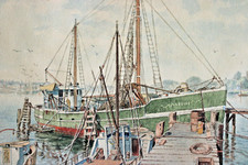 Big vintage watercolor for sale  Longmeadow