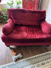Velvet loveseat sofa for sale  YORK