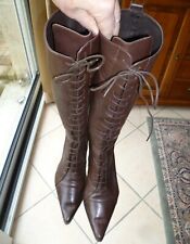 Bottes cuir marron d'occasion  Buzancy