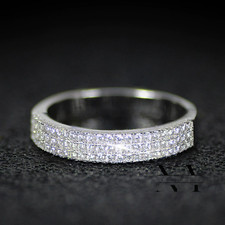 Moissanite half eternity for sale  Jamaica