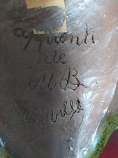 Masque céramique signature d'occasion  Moulins