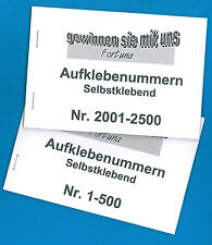 Aufklebenummern tombola 500er gebraucht kaufen  Nidderau