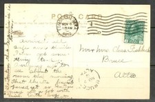 CANADÁ NOV 6 1912 EDMONTON ALTA CORREIOS PPC TO BRUCE ALTA comprar usado  Enviando para Brazil