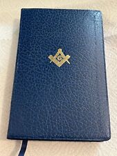 Holy Bible Masonic Edition Collins Luxury Slipcase Faux Leather Blue Book comprar usado  Enviando para Brazil
