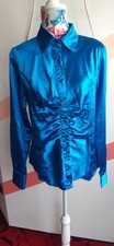 satin bluse ruschen gebraucht kaufen  München