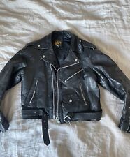 Vintage lederjacke biker gebraucht kaufen  München