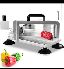 Fatiador de tomate comercial VEVOR 1/4" cortador de tomate manual aço inoxidável comprar usado Fatiador de tomate comercial VEVOR 1/4" cortador de tomate manual aço inoxidável comprar usado  Enviando para Brazil