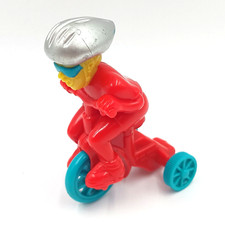 Brinquedo triciclo Wendy's Push bicicleta com cabeça de piloto vermelha sobe e desce vintage 1996, usado comprar usado  Enviando para Brazil